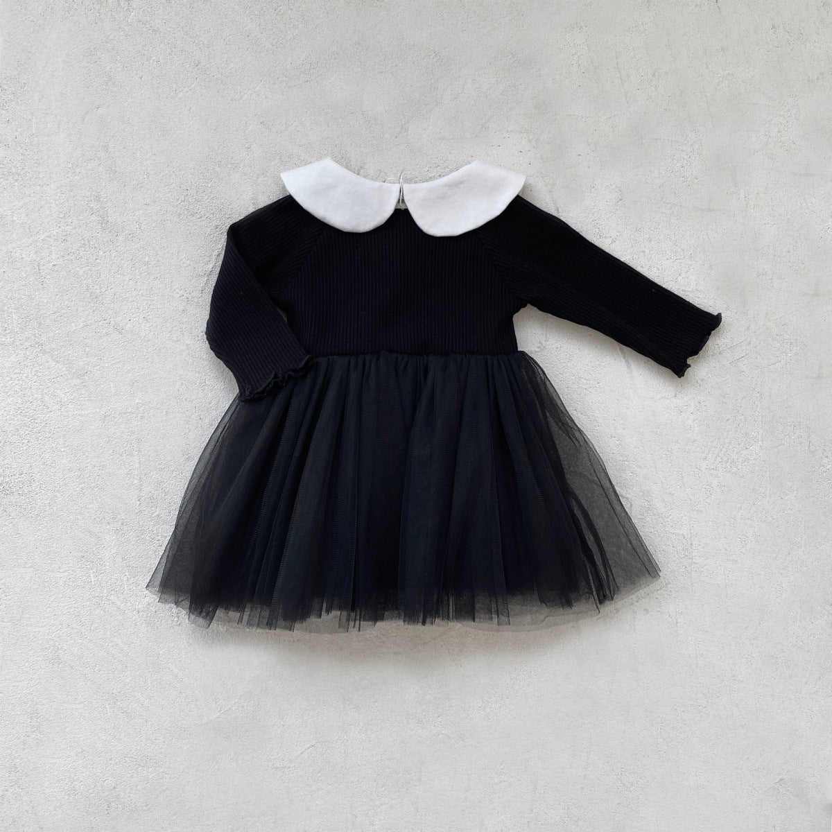 MyKids-USA® Autumn Tulle Patchwork Baby Girls Princess Long Sleeves Dress