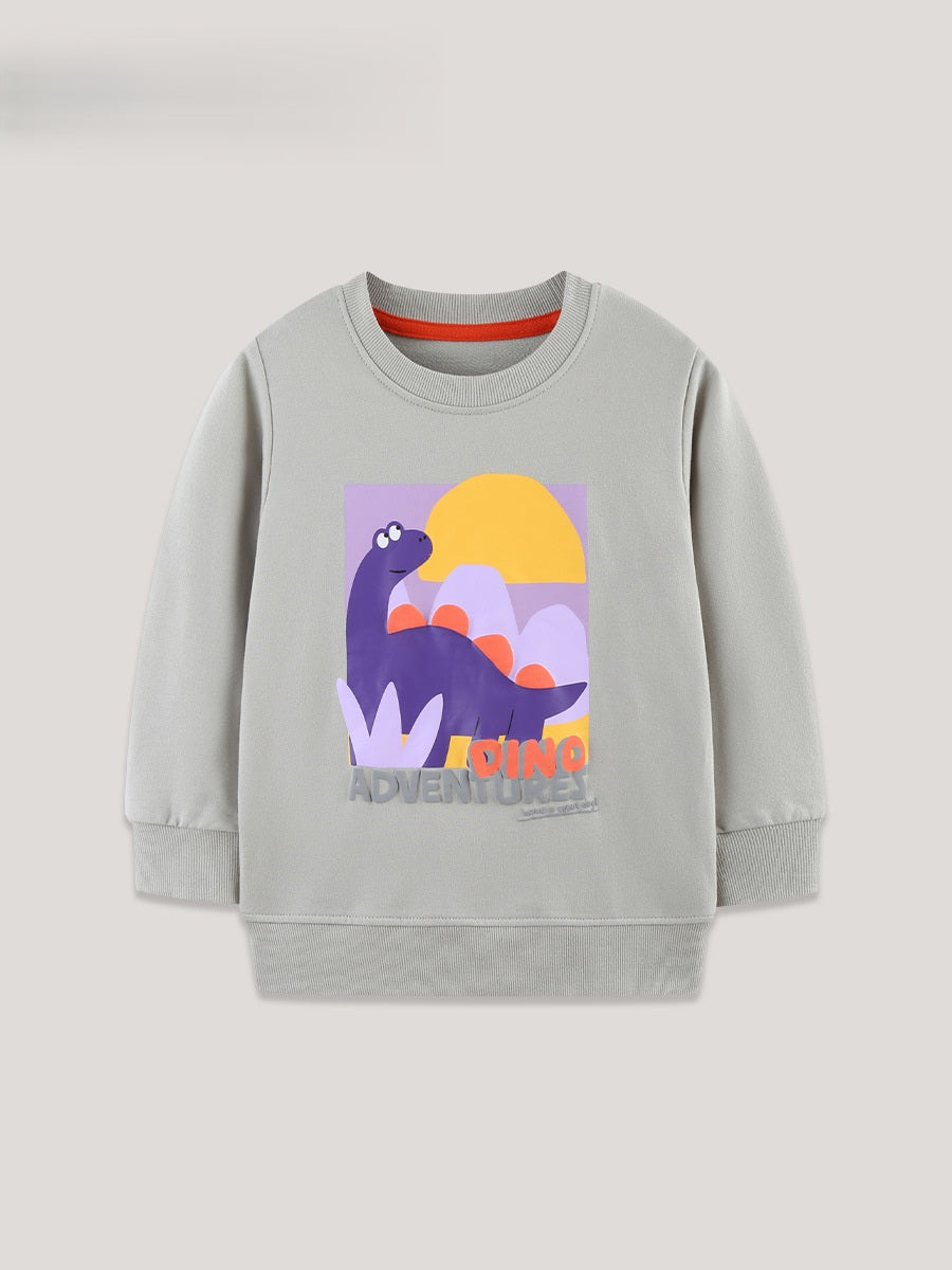 Autumn and Spring Arrival Cartoon Pattern Long Sleeves Pullover for Boys