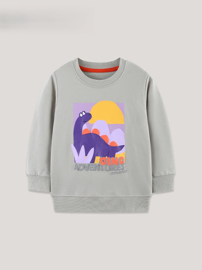 Autumn and Spring Arrival Cartoon Pattern Long Sleeves Pullover for Boys