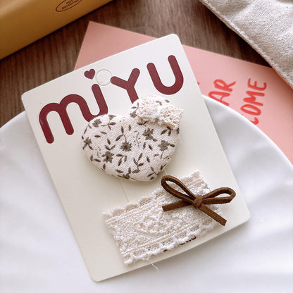 Collection of 2 Versatile Geometric Shaped Hair Clips, MyKids-USA®, Hair Pins, Claws & Clips, MyKids-USA - Size/Age - Average Size (0-12Y） - Color - Light Pink -  -  - TR2601061409-C.