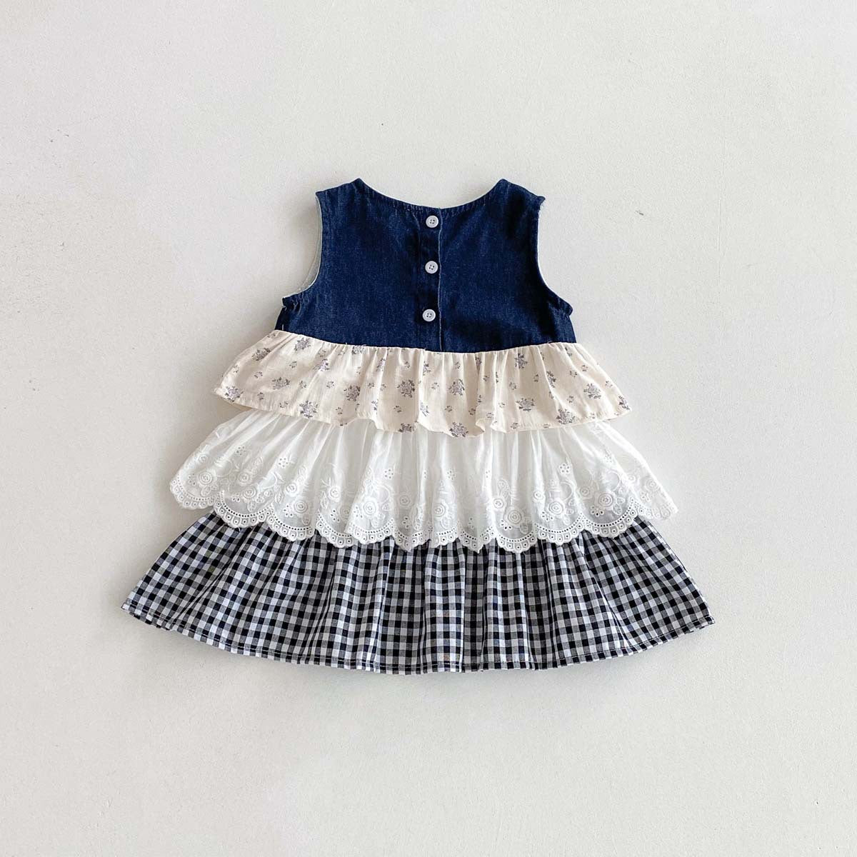 Summer Arrival Baby Kids Girls Sleeveless Color Patchwork Dress, MyKids-USA®, Baby & Children's Dresses, MyKids-USA -  -  -  -  -  -  - .