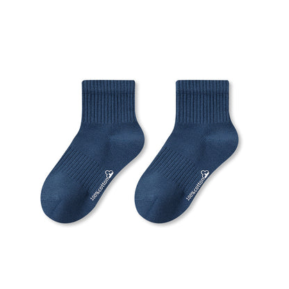 Autumn and Spring Baby Unisex Breathable Simple Letters Pattern Socks, MyKids-USA®, Baby & Toddler Socks & Tights, MyKids-USA - Size/Age - S (1-3Y) - Color - Navy Blue (Dark Blue) -  -  - TR2512301346-F.