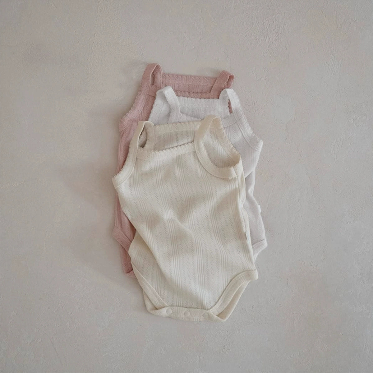 Summer Arrival Baby Unisex Simple Sleeveless Solid Color Striped Onesies, MyKids-USA®, Baby One-Pieces, MyKids-USA -  -  -  -  -  -  - 