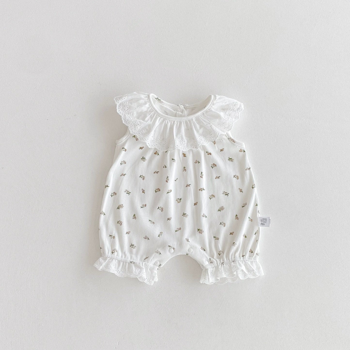 Summer Arrival Baby Girls Floral Pattern Sleeveless Rompers, MyKids-USA®, Baby One-Pieces, MyKids-USA -  -  -  -  -  -  - 