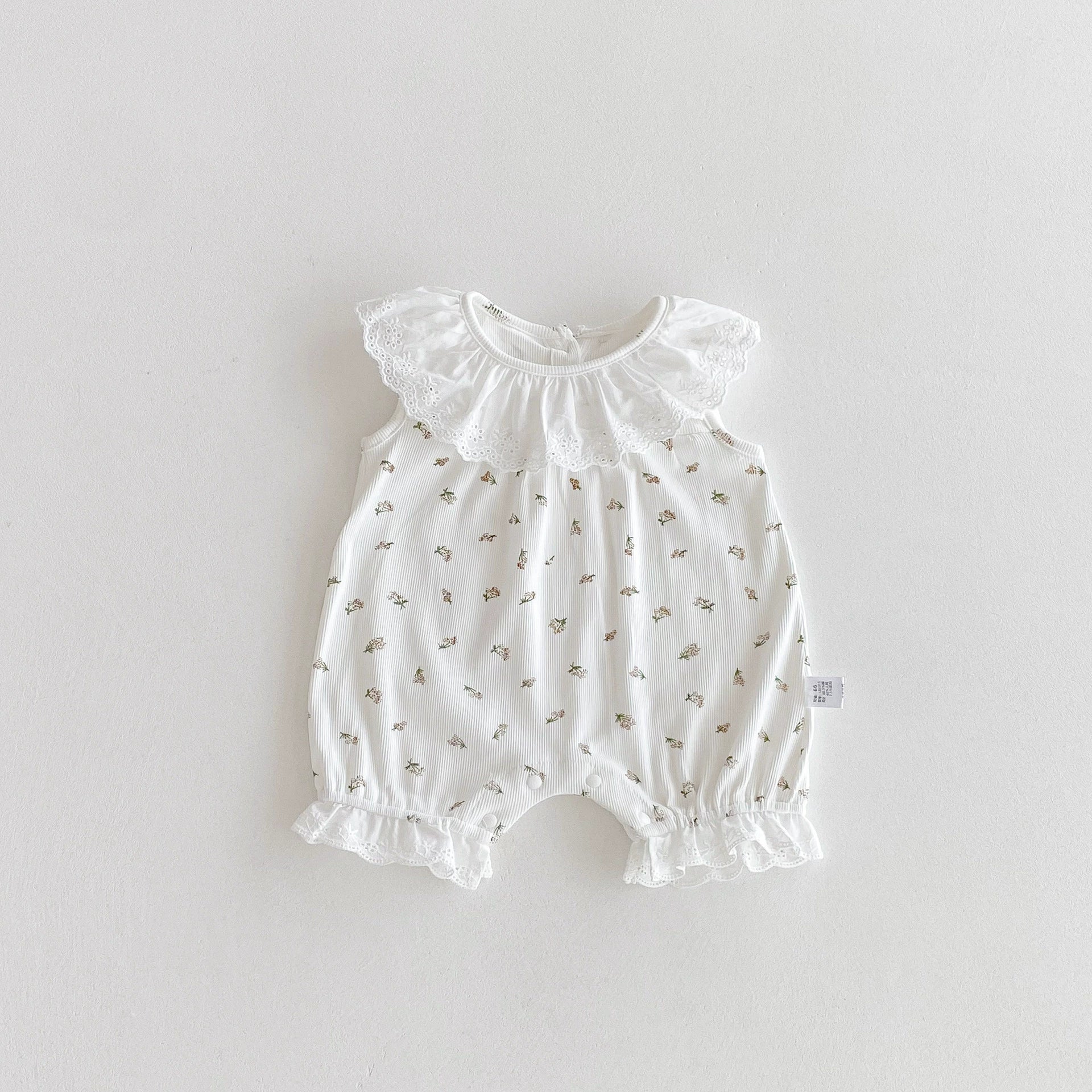 Summer Arrival Baby Girls Floral Pattern Sleeveless Rompers, MyKids-USA®, Baby One-Pieces, MyKids-USA -  -  -  -  -  -  - 