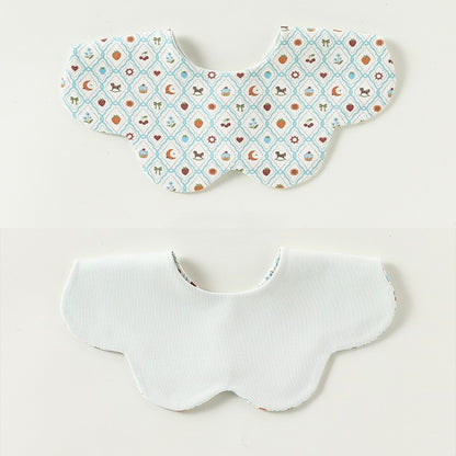 Adorable Simple Pattern Cotton Snap-on Flowers Shaped Bib, MyKids-USA®, Bibs, MyKids-USA - Size/Age - M (1-3Y) - Color - Green -  -  - TR2604212319-B.