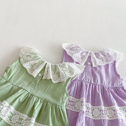 Summer Arrival Baby Girls Sleeveless Flowers Embroidered Pattern Bodysuit Dress, MyKids-USA®, Baby & Toddler Dresses, MyKids-USA -  -  -  -  -  -  - .