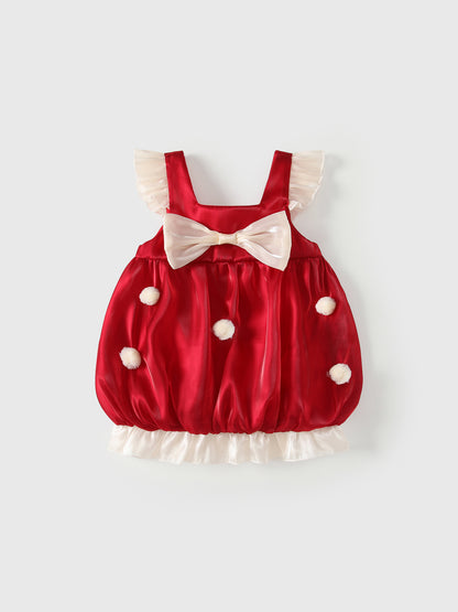 Summer Arrival Baby Girls Fly Sleeves Polka Dots Pattern Dress, MyKids-USA®, Baby & Children's Dresses, MyKids-USA - Size/Age - 80 (9-12M) - Color - Red -  -  - TR2605182328-A.