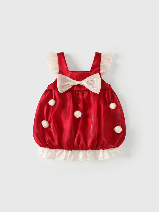 Summer Arrival Baby Girls Fly Sleeves Polka Dots Pattern Dress, MyKids-USA®, Baby & Children's Dresses, MyKids-USA - Size/Age - 80 (9-12M) - Color - Red -  -  - TR2605182328-A.