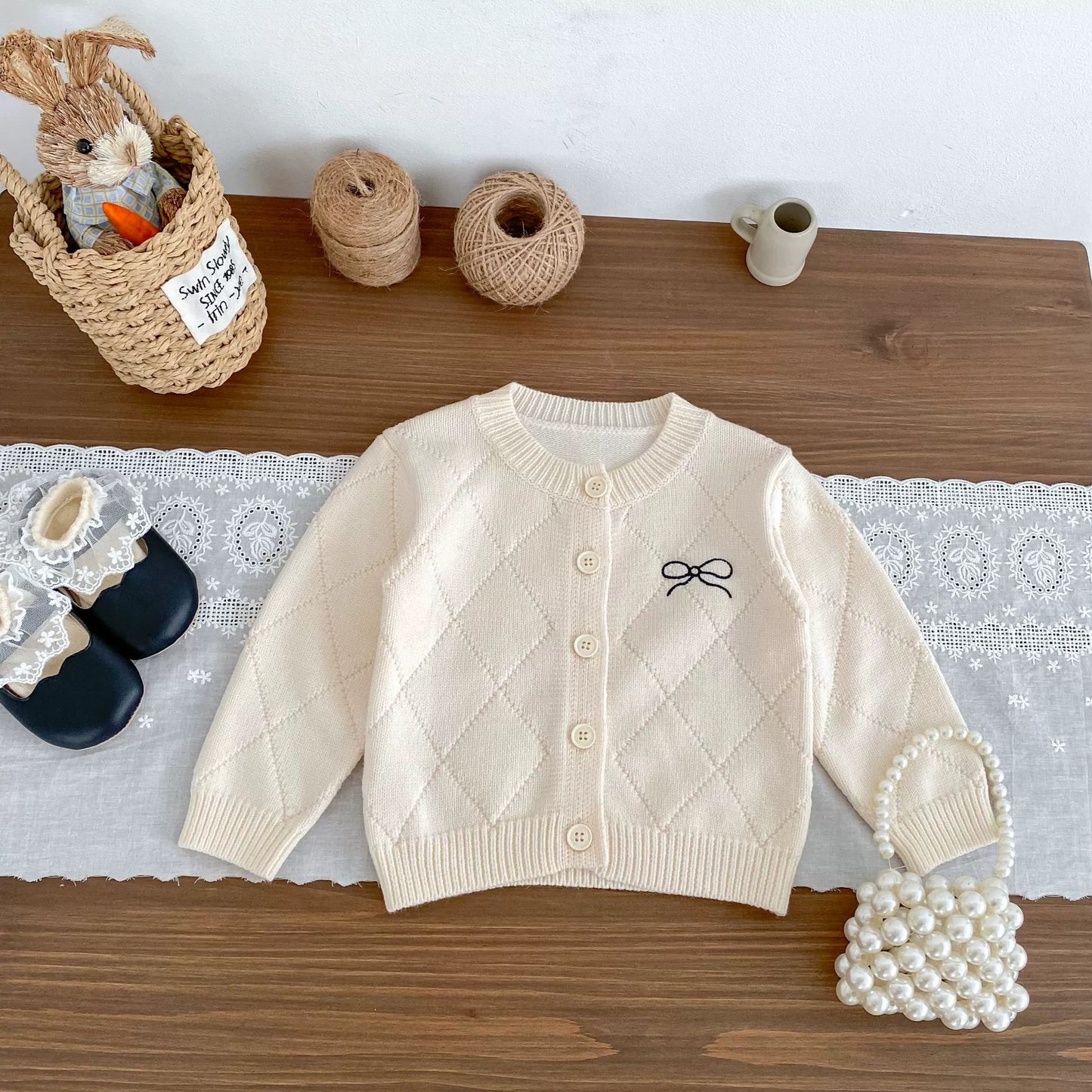 Spring and Autumn Kids Girls Argyle Pattern Long Sleeves Cardigan and Pants Clothing Set, MyKids-USA®, Baby & Toddler Outfits, MyKids-USA -  -  -  -  -  -  - 