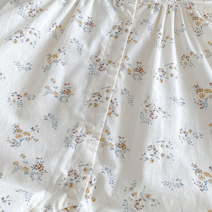 Design Summer Baby Kids Girls Fly Sleeves Floral Pattern Rompers
