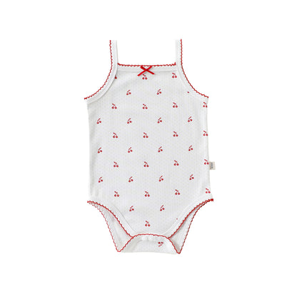 Summer Arrival Baby Unisex Sleeveless or Fly Sleeves Floral Bodysuits, MyKids-USA®, Bodysuits, MyKids-USA® - Size/Age - 66 (3-6M) - Color - Ivory -  -  - TR2604212307-D.