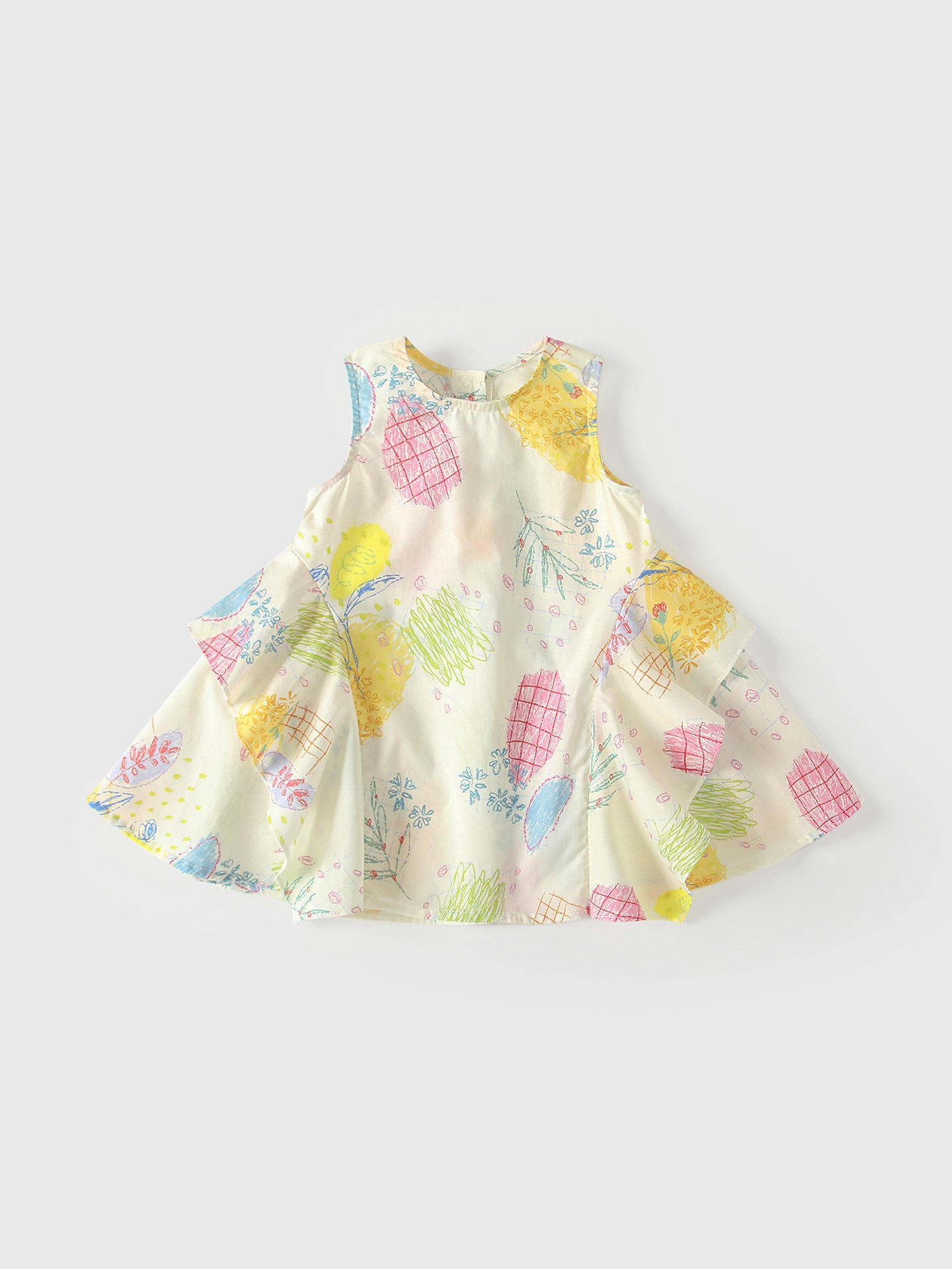 Summer Arrival Baby Girls Sleeveless Flowers and Plaid Pattern Dress, MyKids-USA®, Baby & Children's Dresses, MyKids-USA -  -  -  -  -  -  - .