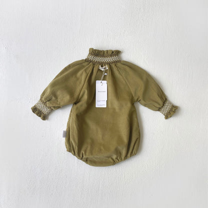 MyKids-USA® Autumn Arrival Embroidery Pattern Turtle Neck Baby Kids Girls Princess Long Sleeves Bodysuit