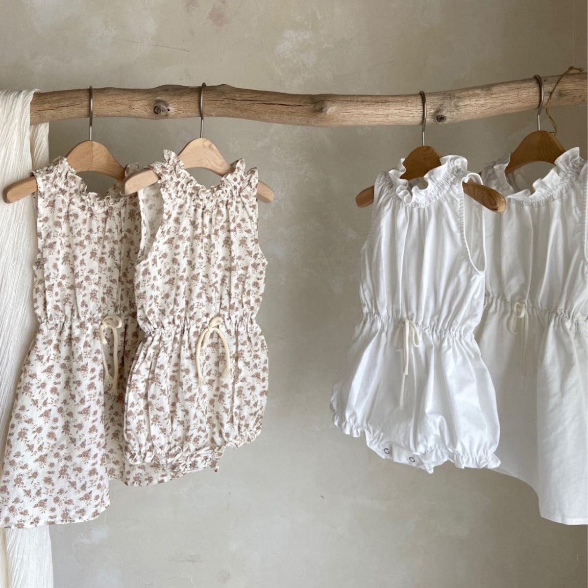 MyKids-USA® Summer Arrival Baby Girls Sleeveless Cute Floral Pattern Bodysuit