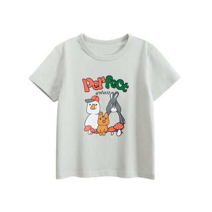 Summer Boys’ Animals Cartoon and Letters Pattern T-shirt in European and American Style, MyKids-USA®, Baby & Toddler Tops, MyKids-USA - Size/Age - 90 (12-24M) - Color - Grey -  -  - TR2505182103-A