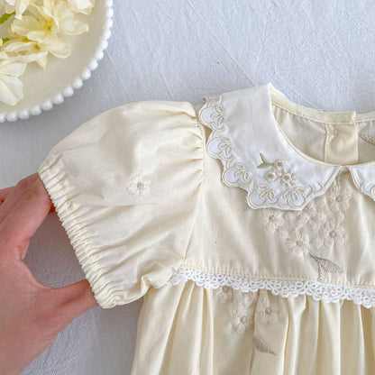 Arrival Summer Flowers Pattern Embroidered Baby Kids Girls Onesies and Dress – Princess Sister Matching Set, MyKids-USA®, Baby & Children's Outfits, MyKids-USA -  -  -  -  -  -  - .