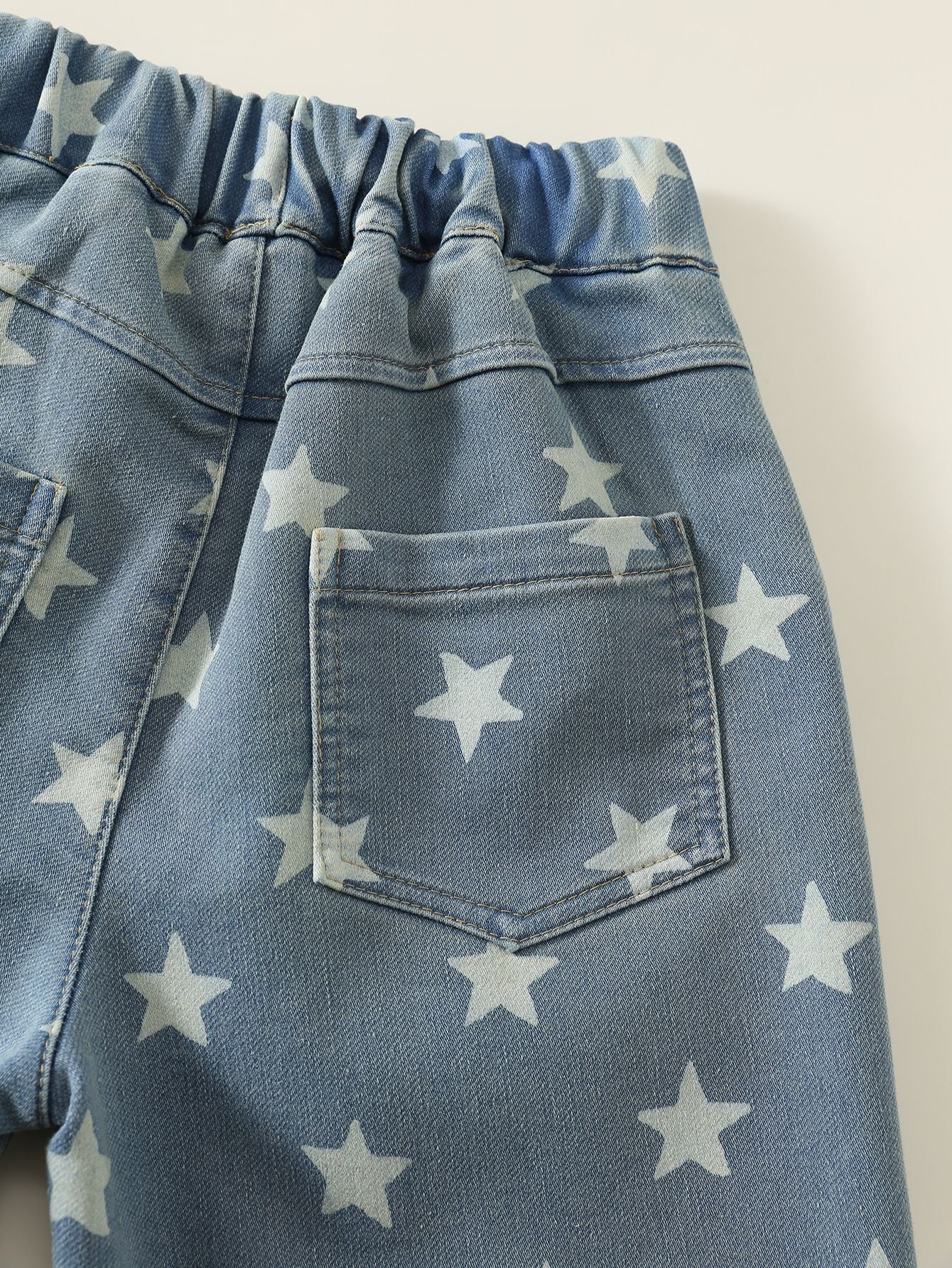 MyKids-USA® Arrival Autumn Girls Stars Pattern Jeans