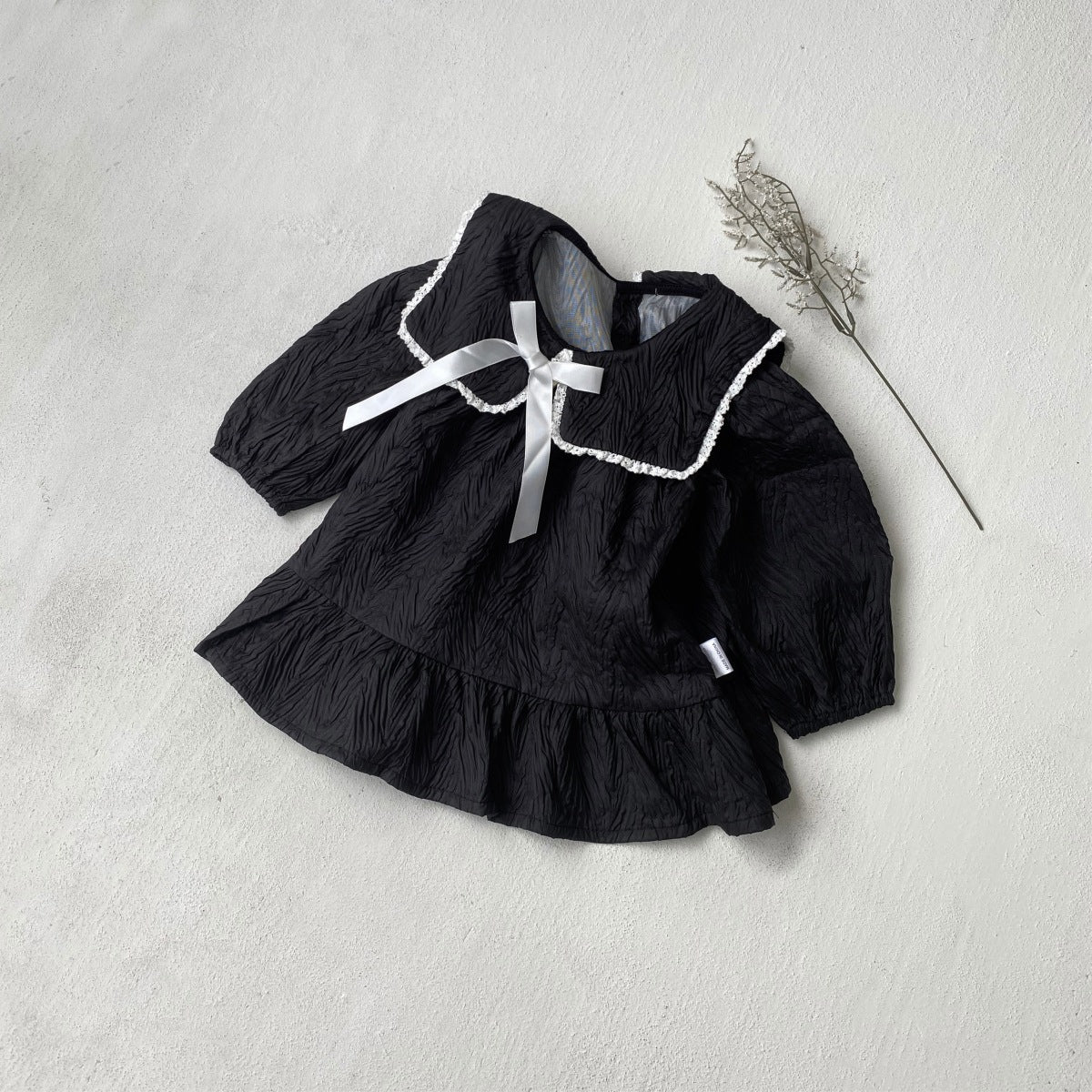 MyKids-USA® Autumn Butterfly-bows Baby Kids Girls Princess Long Sleeves Dress