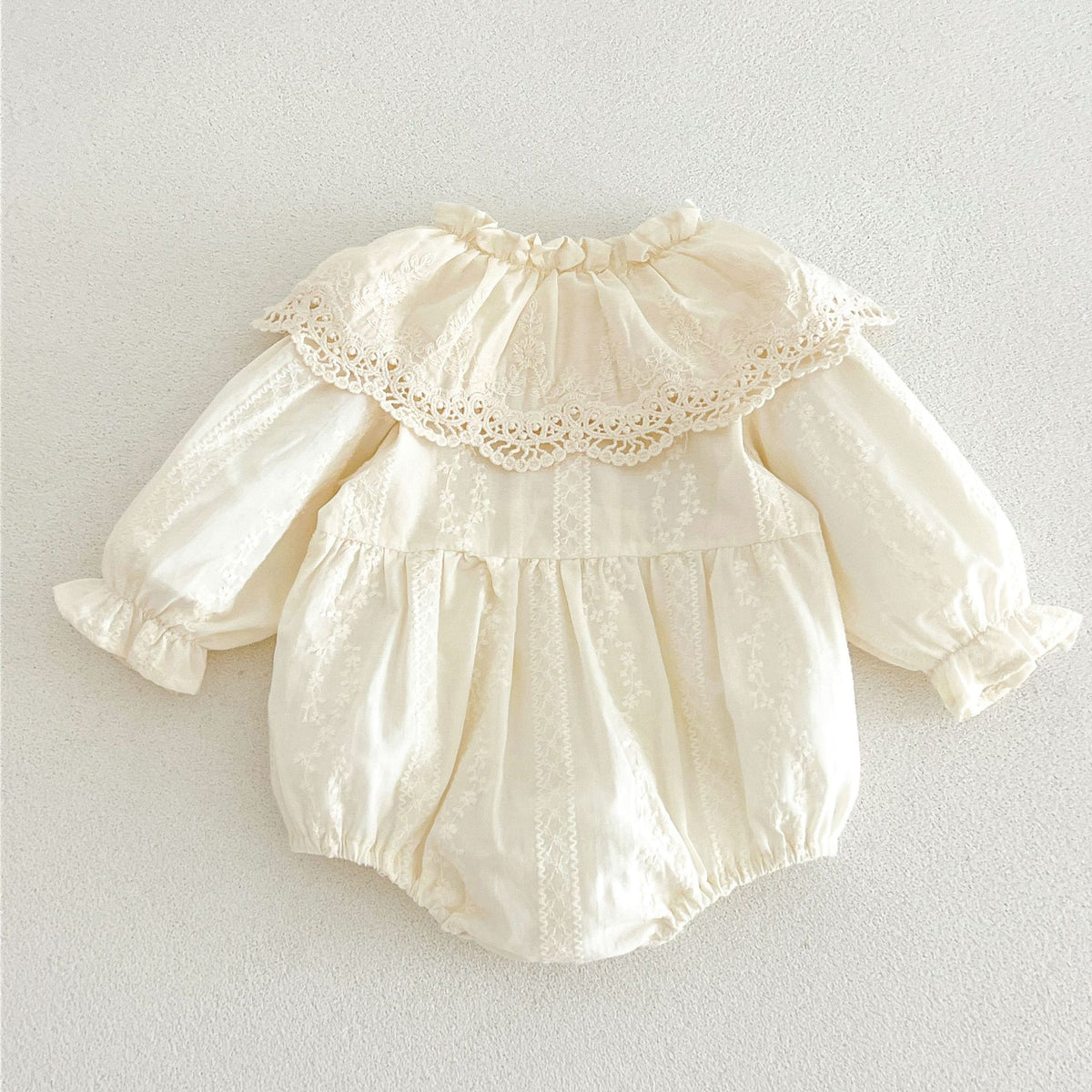 MyKids-USA® Autumn Arrival Baby Girls Long Sleeves Flowers Embroidery Pattern Bodysuit