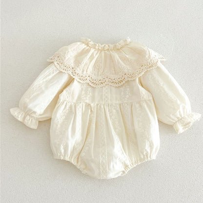 MyKids-USA® Autumn Arrival Baby Girls Long Sleeves Flowers Embroidery Pattern Bodysuit