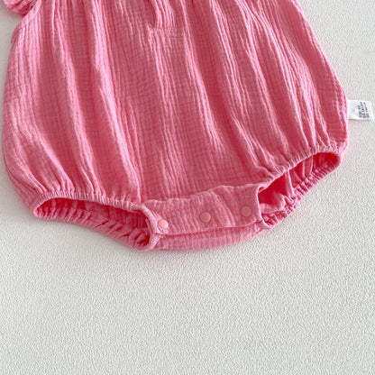 Summer Arrival Baby Girls Fly Sleeves Strawberry Embroidered Pattern Bodysuit, MyKids-USA®, Baby & Children's One-Pieces, MyKids-USA -  -  -  -  -  -  - .