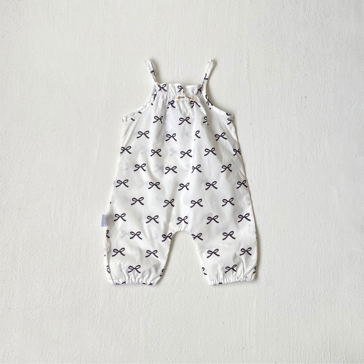Summer Arrival Baby Girls Sleeveless Geometric Pattern Strap Rompers Overalls