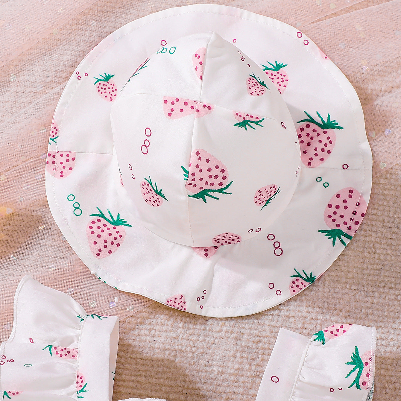 Design Summer Baby Kids Girls Sleeveless Fruits Pattern Bodysuit with Hat, MyKids-USA®, Baby & Children's One-Pieces, MyKids-USA -  -  -  -  -  -  - .