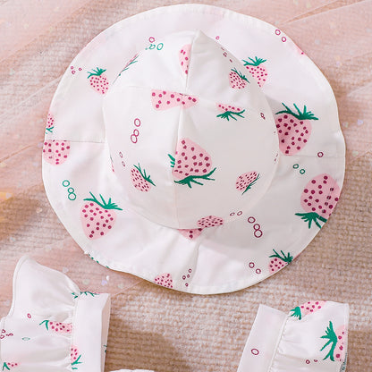 Design Summer Baby Kids Girls Sleeveless Fruits Pattern Bodysuit with Hat, MyKids-USA®, Baby & Children's One-Pieces, MyKids-USA -  -  -  -  -  -  - .