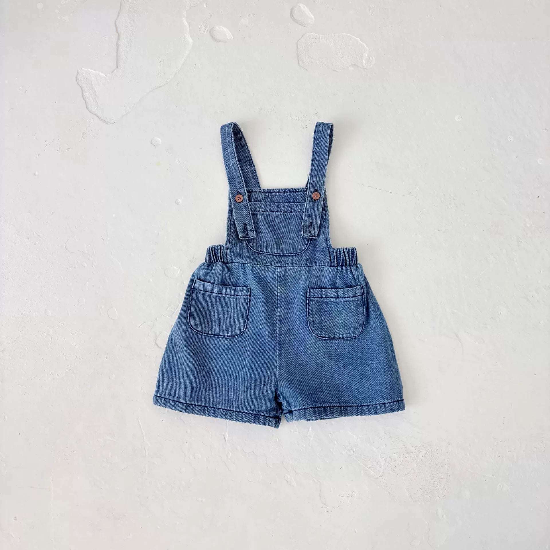 Summer Arrival Baby Girls Sleeveless Simple Denim Overalls Rompers, MyKids-USA®, Baby One-Pieces, MyKids-USA - Size/Age - 73 (6-9M) - Color - Blue -  -  - TR2505172121-A