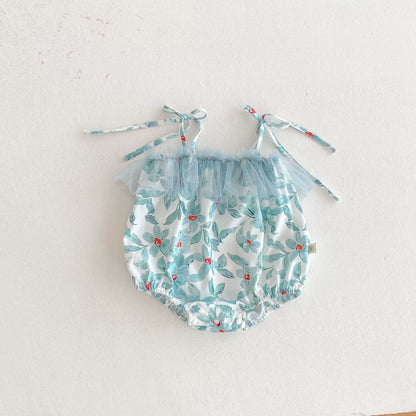 Summer Arrival Baby Girls Cute Floral Pattern Sleeveless Onesies, MyKids-USA®, Baby One-Pieces, MyKids-USA -  -  -  -  -  -  - 