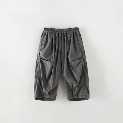 Arrival Summer Kids Solid Color Loose Fit Casual Pants