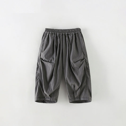Arrival Summer Kids Solid Color Loose Fit Casual Pants