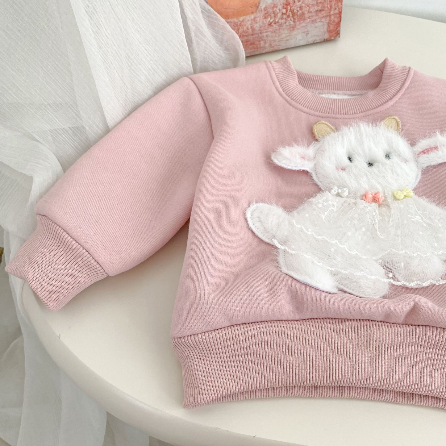 Winter Baby Kids Girls Long Sleeves Cute Sheep Pattern Pullover and Pants Fleece-Lined Warm Clothing Set, MyKids-USA®, Baby & Toddler Outfits, MyKids-USA -  -  -  -  -  -  - 