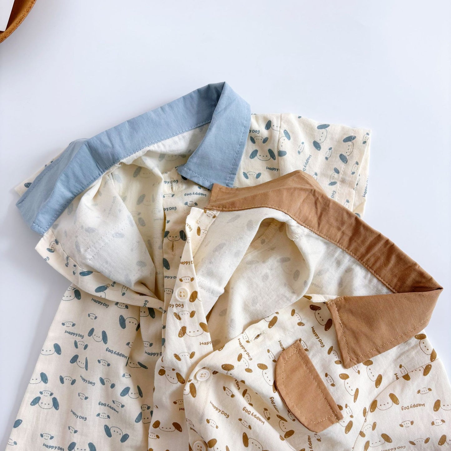 Summer Arrival Baby Boys Cartoon and Letters Pattern Short Sleeves Rompers with Turn-down Collar, MyKids-USA®, Baby One-Pieces, MyKids-USA -  -  -  -  -  -  - 