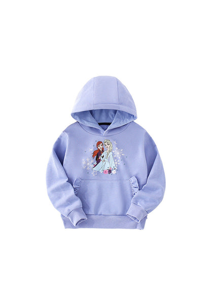 Baby Fashion Cartoon Print Pattern Casual Cotton Hoodie, MyKids-USA®, Baby & Toddler Outerwear, MyKids-USA - Size/Age - 90 (12-24M) - Color - Purple -  -  - QQ2310190947-A