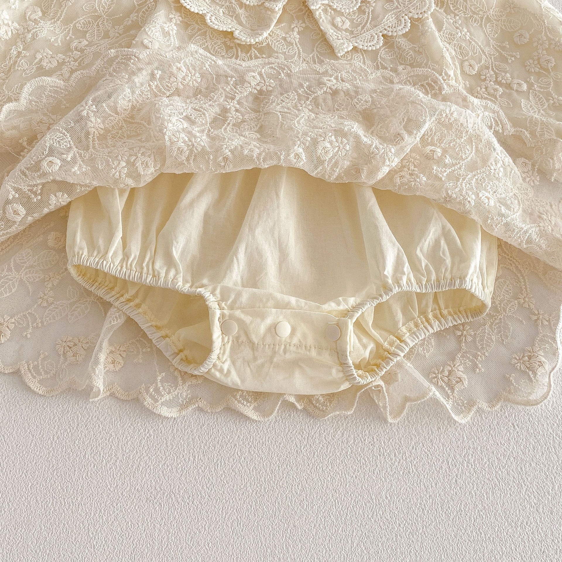 Spring Arrival Baby Girls Long Sleeves Tulle Decorated Flowers Pattern Bodysuit, MyKids-USA®, Bodysuits, MyKids-USA -  -  -  -  -  -  - .