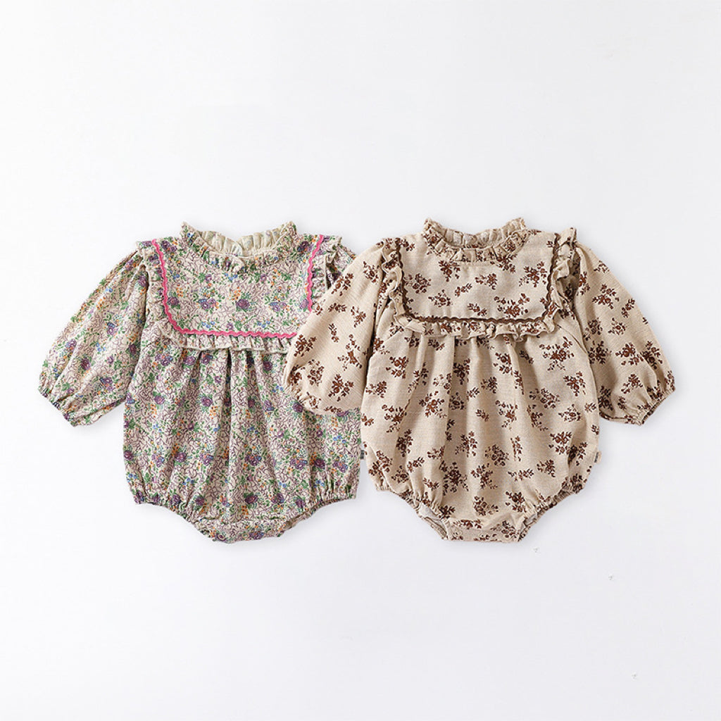 Floral Pattern Autumn Western Style Onesies
