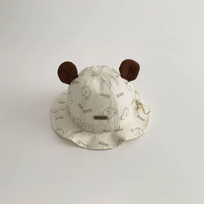 Baby Summer Cute Cartoon Hats, MyKids-USA®, Baby & Toddler Hats, MyKids-USA - Size/Age - S (0-3Y) - Color - Coffee -  -  - TR2604262348-B.