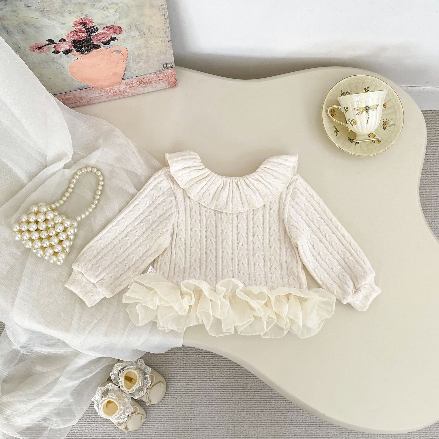 MyKids-USA® Arrival Spring and Autumn Baby Kids Girls Jacquard Pattern Knitted Cardigan Sweater