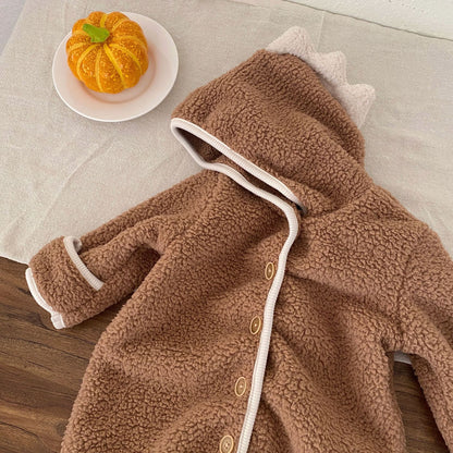 Winter and Autumn Arrival Baby Unisex Long Sleeves Color Patchwork Fluffy Rompers, MyKids-USA®, Baby One-Pieces, MyKids-USA -  -  -  -  -  -  - 