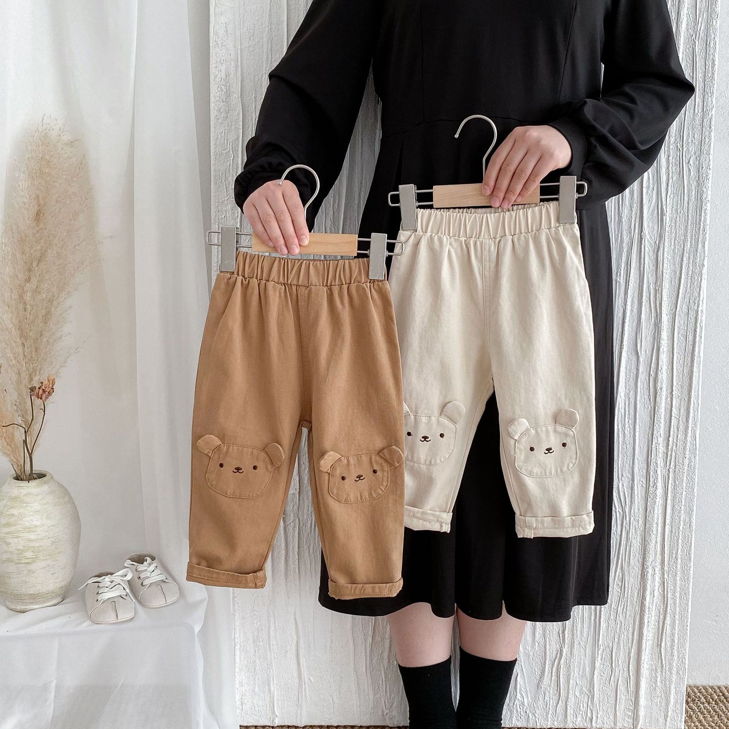 Arrival Autumn Baby Kids Unisex Cartoon Teddy Bear Pattern Casual Pants, MyKids-USA®, Trousers, MyKids-USA -  -  -  -  -  -  - 