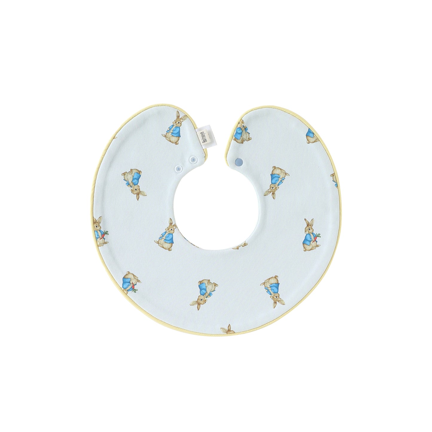 Adorable Simple Pattern Cotton Snap-on Round Shaped Bib, MyKids-USA®, Bibs, MyKids-USA - Size/Age - S (0-1Y) - Color - White -  -  - TR2512270950-I.