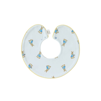 Adorable Simple Pattern Cotton Snap-on Round Shaped Bib, MyKids-USA®, Bibs, MyKids-USA - Size/Age - S (0-1Y) - Color - White -  -  - TR2512270950-I.