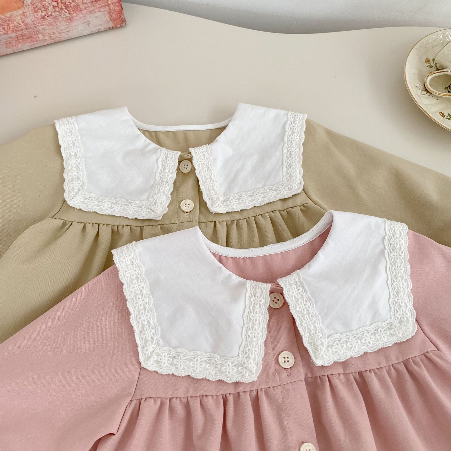 Spring Arrival Baby Girls Color Patchwork Long Sleeves Embroidered Pattern Collar Top, MyKids-USA®, Baby & Toddler Tops, MyKids-USA -  -  -  -  -  -  - .