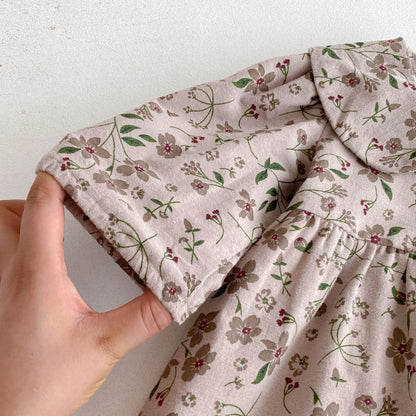 Autumn Arrival Baby Girls Long Sleeves Floral Pattern Single Breasted Rompers, MyKids-USA®, Baby One-Pieces, MyKids-USA -  -  -  -  -  -  - 