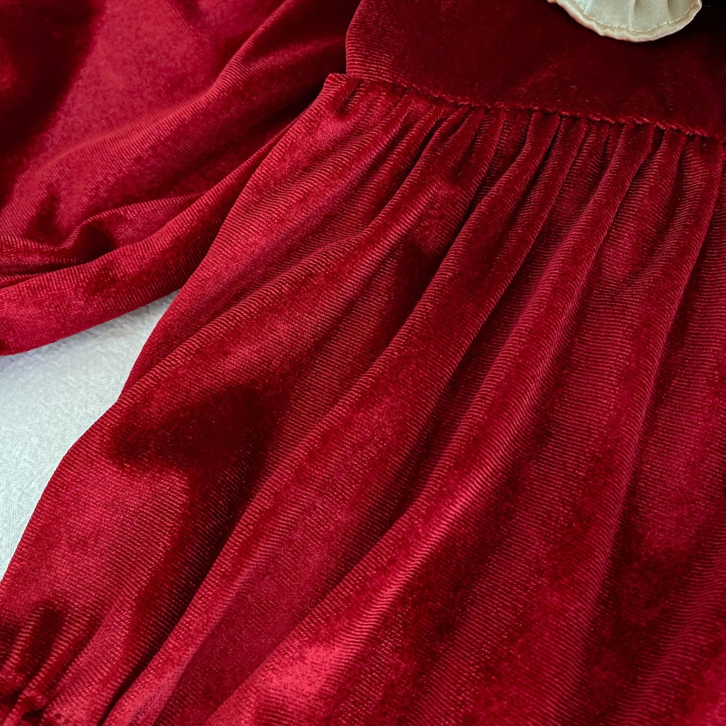 Autumn Arrival Baby Girls Vivid Red Color Patchwork Long-sleeved Onesies and Dress – Princess Sister Matching Set, MyKids-USA®, Baby & Toddler Dresses, MyKids-USA -  -  -  -  -  -  - 