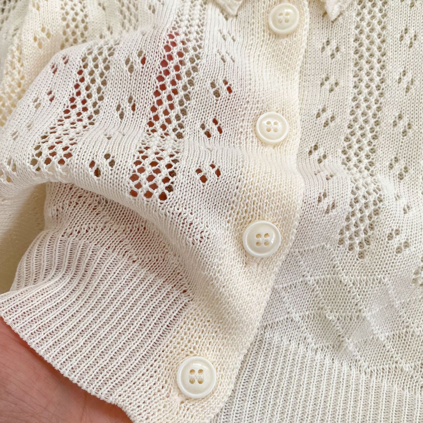 Summer Arrival Baby Unisex Comfortable Hollow-out Striped Pattern Knitted Long Sleeves Knitted Top, MyKids-USA®, Sweaters, MyKids-USA -  -  -  -  -  -  - .