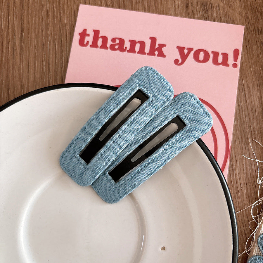 Collection of 2 Versatile Geometric Pattern Hair Clips, MyKids-USA®, Hair Pins, Claws & Clips, MyKids-USA - Size/Age - Average Size (0-12Y） - Color - Navy Blue (Dark Blue) -  -  - TR2601231817-C.