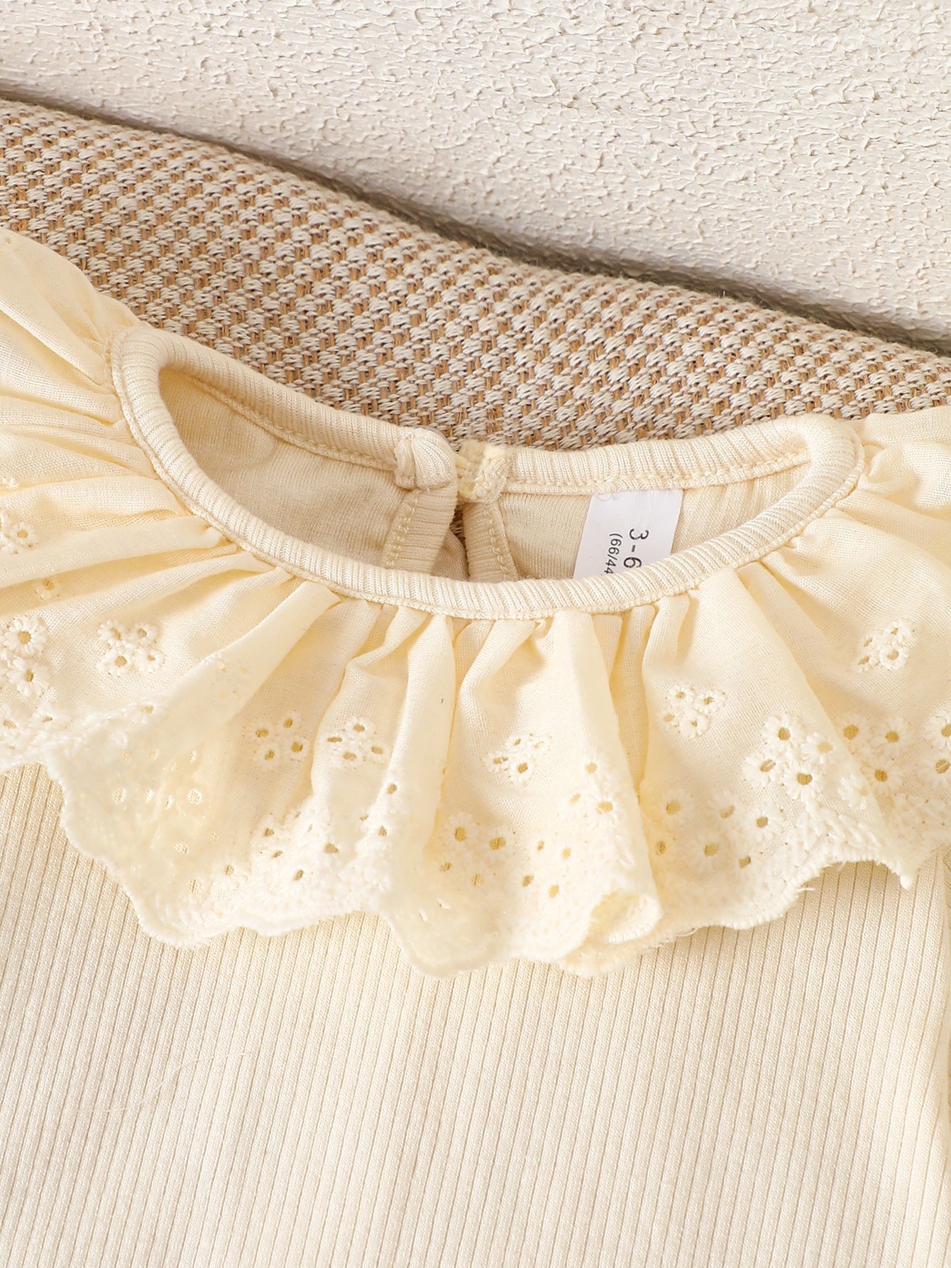 Autumn Baby Kids Girls Long Sleeves Knitted Onesies and Hollow-out Sleeveless Dress Set